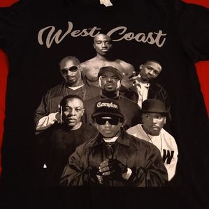 West coast rappers shirt